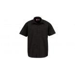 Koszula z krotkimi rekawami Washington, kolor czarny, rozmiar S