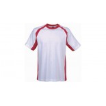 T-shirt Chicago, kolor bialy, czerwony, rozmiar S