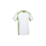 T-shirt Chicago, kolor bialy, jasny zielony, rozmiar S