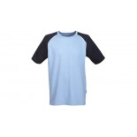 T-shirt Raglan, kolor jasnoniebieski, granatowy, bialy, rozmiar L
