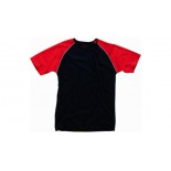 T-shirt Raglan, kolor granatowy, czerwony, bialy, rozmiar S