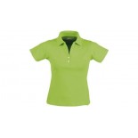 Polo damskie fit, kolor jasny zielony, rozmiar Small