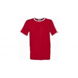 T-shirt Winner, kolor czerwony, bialy, rozmiar S
