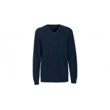 Sweter V-neck, kolor granatowy, rozmiar L