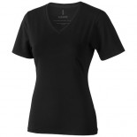 T-shirt Kawartha V-neck damski czarny 38017990