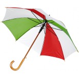 Parasol automatyczny, kolor wielokolorowy zielono-biało-czerwony 4513159