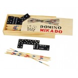 Zestaw do gry w domino, kolor brązowy 5823601