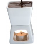 Naczynie do czekoladowego fondue, kolor biały 8191806