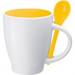Kubek ceramiczny, kolor żółty 8509508