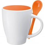 Kubek ceramiczny, kolor pomarańczowy 8509510