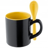Kubek na espresso z porcelany, kolor żółty 8780208