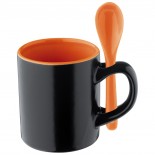 Kubek na espresso z porcelany, kolor pomarańczowy 8780210