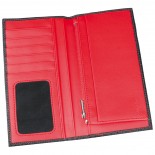Portfel na karty kredytowe, kolor czerwony F11405
