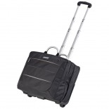 Elegancka torba podróżna typu trolley, kolor czarny F20303