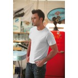 T-Shirt męski z krótkim rękawem, kolor biały MC15006-M