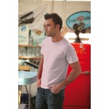 T-Shirt męski z krótkim rękawem, kolor jasno różowy MC15031-L