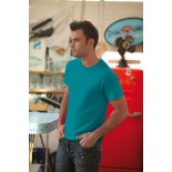 T-Shirt męski z krótkim rękawem, kolor turkusowy MC15034-M
