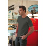 T-Shirt męski z krótkim rękawem, kolor khaki MC15040-L