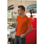 T-Shirt męski z krótkim rękawem, kolor ciemno pomarańczowy MC15051-L