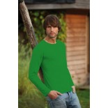 T-Shirt męski z długim rękawem, kolor zielony MCL15089-L
