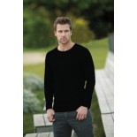 T-Shirt męski z długim rękawem, kolor czarny MCL18003-L