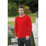 T-Shirt męski z długim rękawem, kolor czerwony MCL18005-L