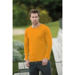 T-Shirt męski z długim rękawem, kolor pomarańczowy MCL18010-L