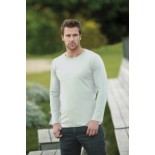 T-Shirt męski z długim rękawem, kolor ash MCL18076-XL