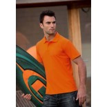 Koszulka męska polo, kolor ciemno pomarańczowy MPS17051-L