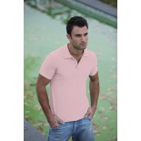Koszulka męska polo, kolor jasno różowy MPS20031-L