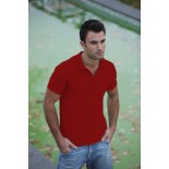 Koszulka męska polo, kolor ciemno czerwony MPS20055-L