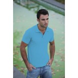 Koszulka męska polo, kolor jasno niebieski MPS21024-L