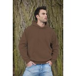 Bluza męska z kapturem, kolor brązowy SWP28001-M
