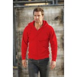 Bluza męska rozpinana z kapturem, kolor czerwony SWZ28005-L