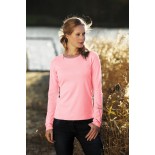 T-Shirt damski z długim rękawem, kolor jasno różowy WCLS20531-L