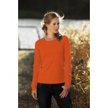 T-Shirt damski z długim rękawem, kolor ciemno pomarańczowy WCLS20551-L