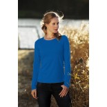 T-Shirt damski z długim rękawem, kolor royal blue WCLS20584-XXL