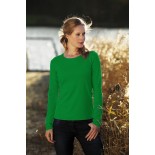 T-Shirt damski z długim rękawem, kolor zielony WCLS20589-L