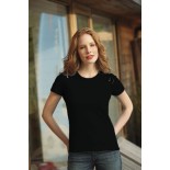 T-Shirt damski z krótkim rękawem, kolor czarny WCS15003-L