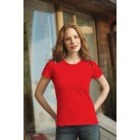 T-Shirt damski z krótkim rękawem, kolor czerwony WCS15005-L