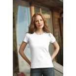 T-Shirt damski z krótkim rękawem, kolor biały WCS15006-L