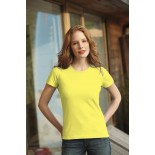 T-Shirt damski z krótkim rękawem, kolor żółty WCS15008-XXL