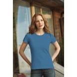T-Shirt damski z krótkim rękawem, kolor denim blue WCS18035-XXL