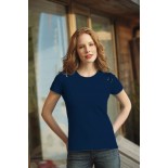 T-Shirt damski z krótkim rękawem, kolor ciemno granatowy WCS18036-XL