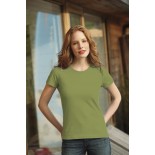 T-Shirt damski z krótkim rękawem, kolor moss WCS18039-L