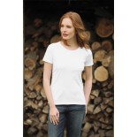 T-Shirt damski z krótkim rękawem, kolor biały WCS20506-L