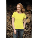 T-Shirt damski z krótkim rękawem, kolor żółty WCS20508-XXL