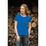 T-Shirt damski z krótkim rękawem, kolor royal blue WCS20584-XXL