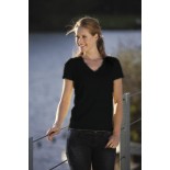 T-Shirt damski z krótkim rękawem, kolor czarny WVS18003-L
