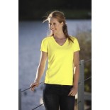 T-Shirt damski z krótkim rękawem, kolor żółty WVS18008-L